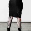 Women KILLSTAR Skirts | Bayonet Pencil Skirt Black