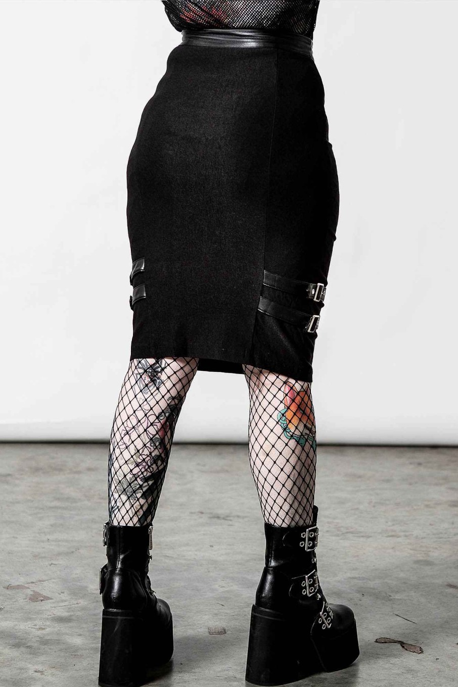 Women KILLSTAR Skirts | Bayonet Pencil Skirt Black