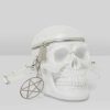 Accessories KILLSTAR Handbags | Grave Digger Skull Handbag [Pearl] White