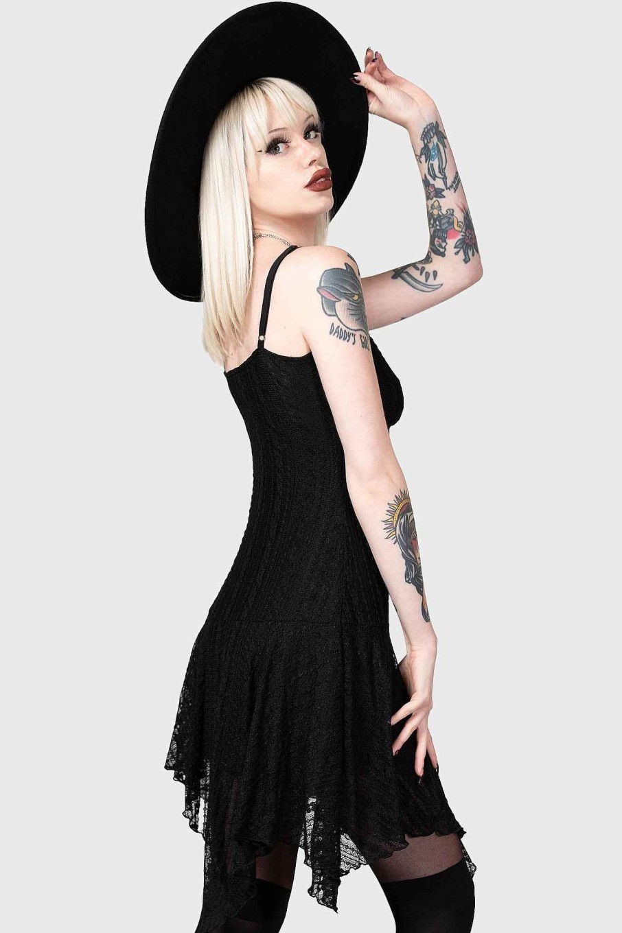 Women KILLSTAR Dresses | Emelia'S Wrath Dress [B] Black