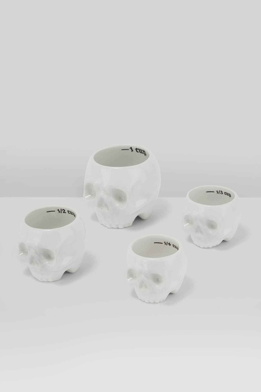 Home KILLSTAR Baking | Cranium Measuring Cups White