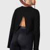 Women KILLSTAR Activity Wear | Haunted Affirmations Long Sleeve Top Black