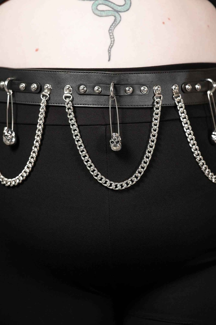 Accessories KILLSTAR Harnesses & Belts | Punktured Belt [Plus] Black