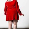 Plus KILLSTAR Dresses | Witchful Thinking Dress [Scarlet] [Plus] Red